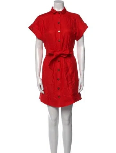 Pre-owned Veronica Beard Mini Dress In Red