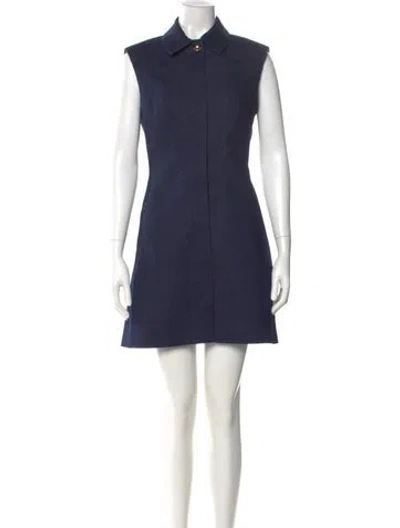 Pre-owned Veronica Beard Mini Dress W/ Tags In Blue