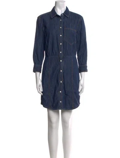 Pre-owned Veronica Beard Mini Dress W/ Tags In Blue