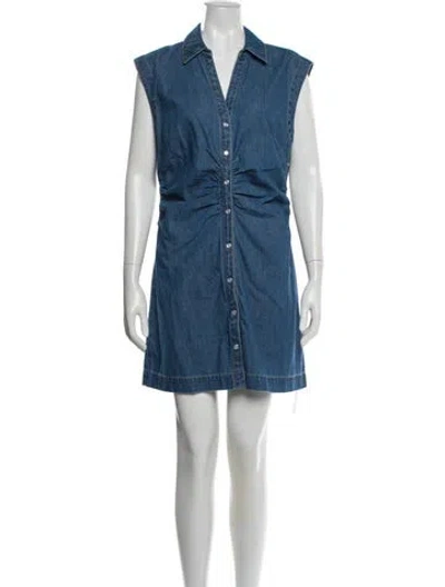 Pre-owned Veronica Beard Mini Dress W/ Tags In Blue