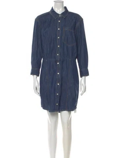 Pre-owned Veronica Beard Mini Dress W/ Tags In Blue