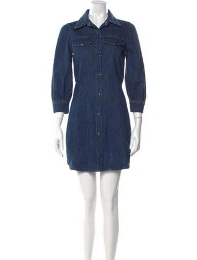 Pre-owned Veronica Beard Mini Dress W/ Tags In Blue