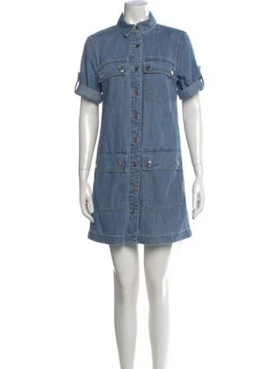 Pre-owned Veronica Beard Mini Dress W/ Tags In Blue