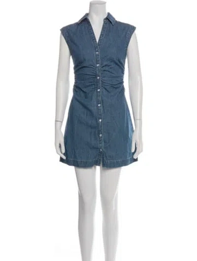 Pre-owned Veronica Beard Mini Dress W/ Tags In Blue