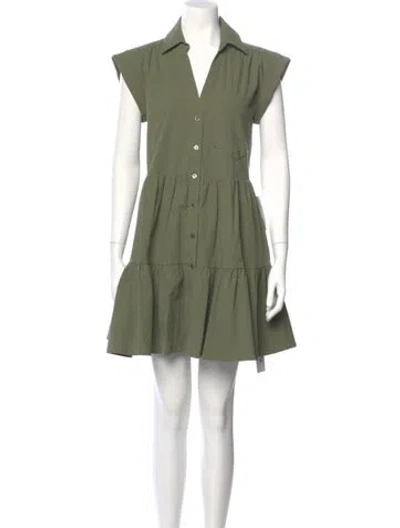 Pre-owned Veronica Beard Mini Dress W/ Tags In Green