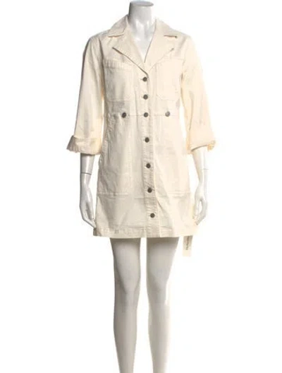Pre-owned Veronica Beard Mini Dress W/ Tags In Neutrals