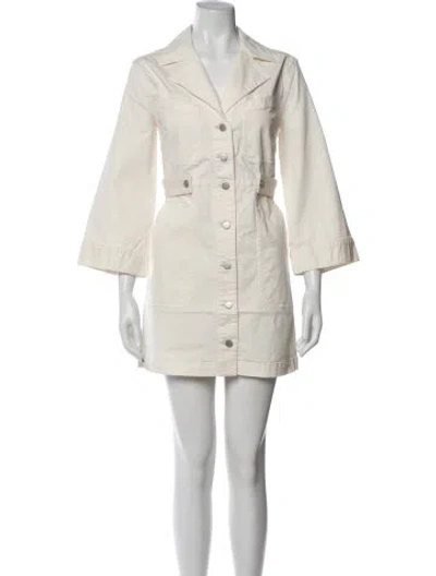 Pre-owned Veronica Beard Mini Dress W/ Tags In White