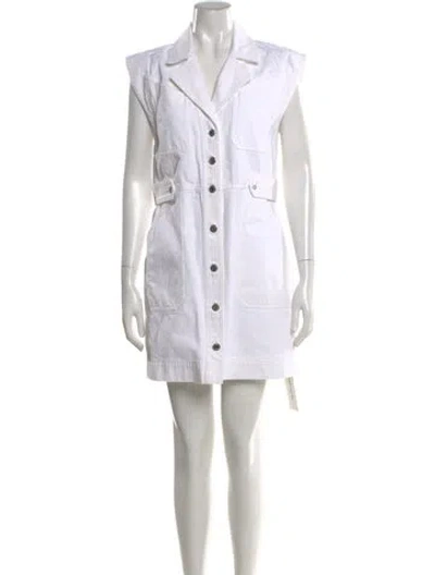Pre-owned Veronica Beard Mini Dress W/ Tags In White