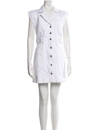 Pre-owned Veronica Beard Mini Dress In White