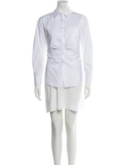 Pre-owned Veronica Beard Mini Dress In White