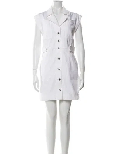 Pre-owned Veronica Beard Mini Dress In White