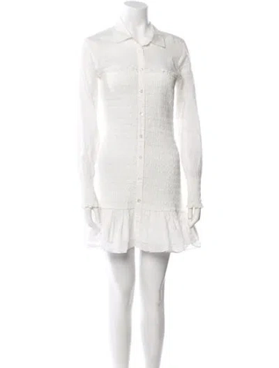 Pre-owned Veronica Beard Mini Dress In White