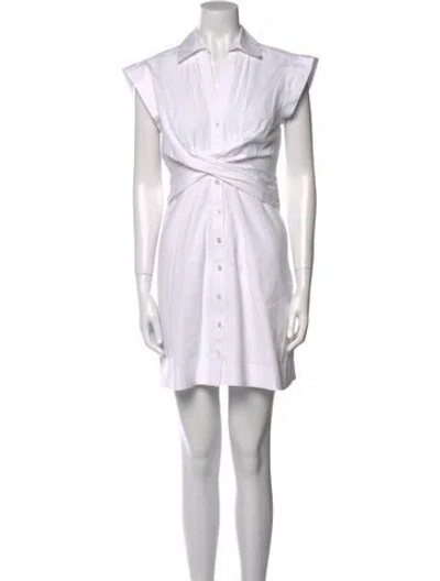Pre-owned Veronica Beard Mini Dress In White