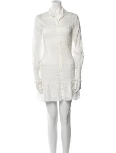 Pre-owned Veronica Beard Mini Dress In White