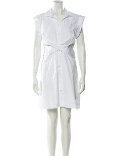 Pre-owned Veronica Beard Mini Dress In White