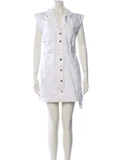 Pre-owned Veronica Beard Mini Dress In White
