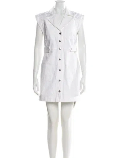 Pre-owned Veronica Beard Mini Dress In White