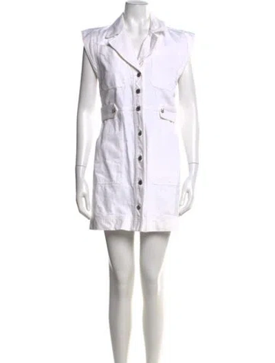 Pre-owned Veronica Beard Mini Dress In White