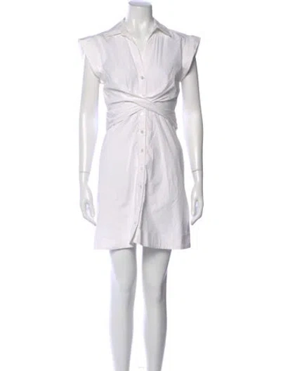 Pre-owned Veronica Beard Mini Dress In White