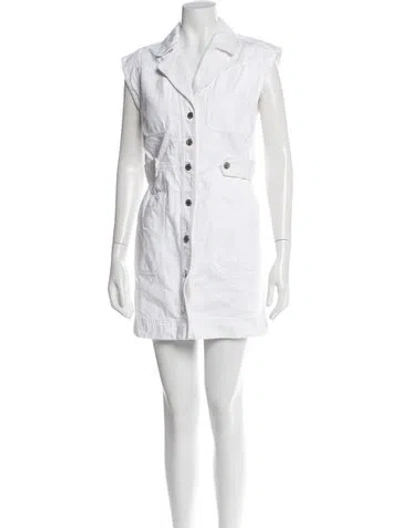 Pre-owned Veronica Beard Mini Dress In White