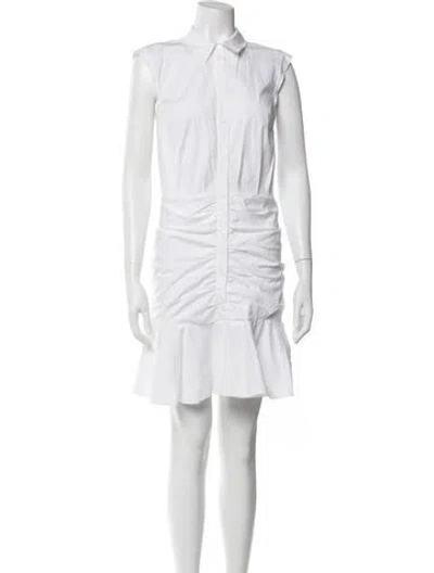 Pre-owned Veronica Beard Mini Dress In White