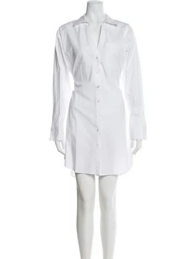 Pre-owned Veronica Beard Mini Dress In White