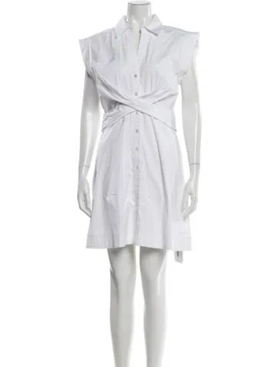 Pre-owned Veronica Beard Mini Dress In White