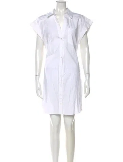 Pre-owned Veronica Beard Mini Dress In White