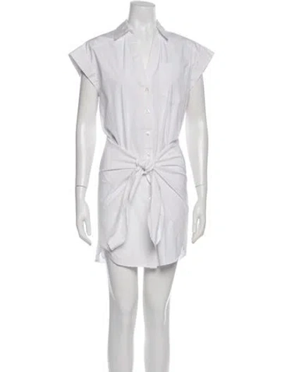 Pre-owned Veronica Beard Mini Dress In White