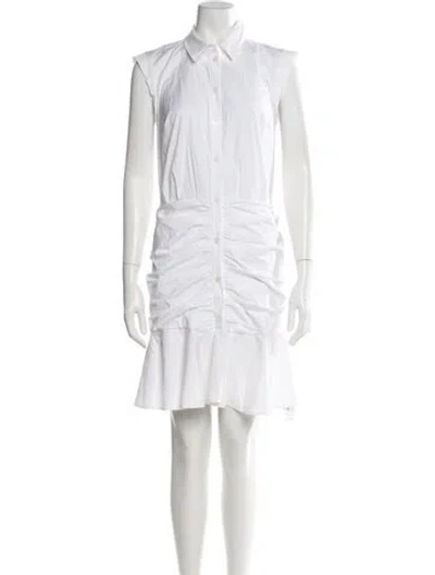 Pre-owned Veronica Beard Mini Dress In White