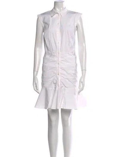 Pre-owned Veronica Beard Mini Dress In White