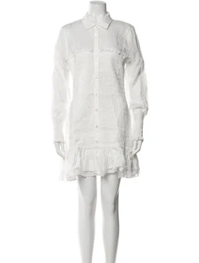 Pre-owned Veronica Beard Mini Dress In White