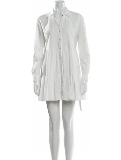 Pre-owned Veronica Beard Mini Dress In White
