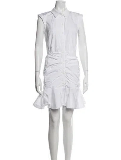 Pre-owned Veronica Beard Mini Dress In White