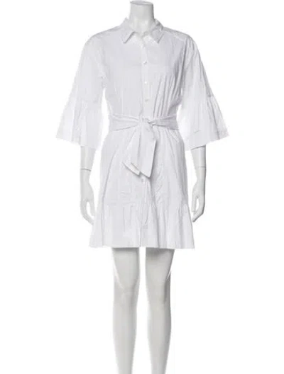 Pre-owned Veronica Beard Mini Dress In White