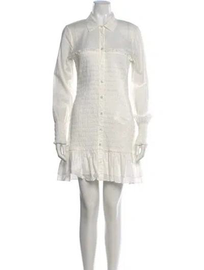 Pre-owned Veronica Beard Mini Dress In White