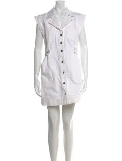 Pre-owned Veronica Beard Mini Dress In White
