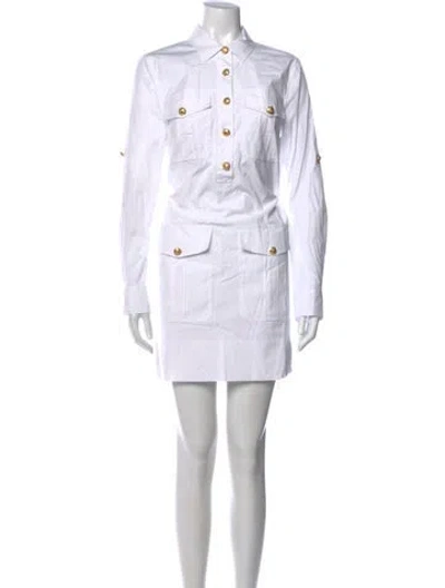 Pre-owned Veronica Beard Mini Dress In White