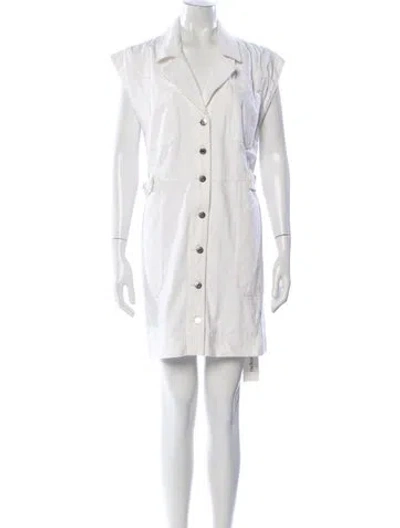 Pre-owned Veronica Beard Mini Dress In White