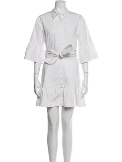 Pre-owned Veronica Beard Mini Dress In White