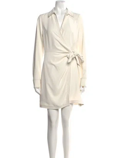 Pre-owned Veronica Beard Mini Dress In White