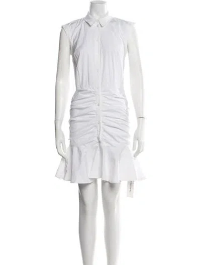Pre-owned Veronica Beard Mini Dress In White