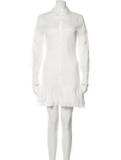 Pre-owned Veronica Beard Mini Dress In White