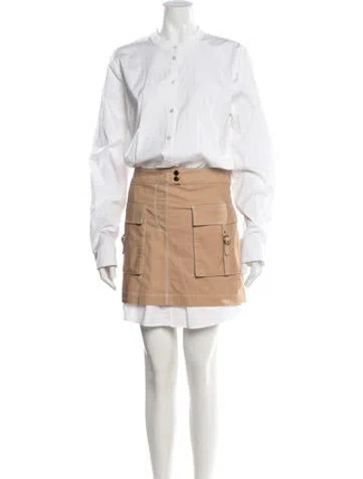Pre-owned Veronica Beard Mini Dress In White