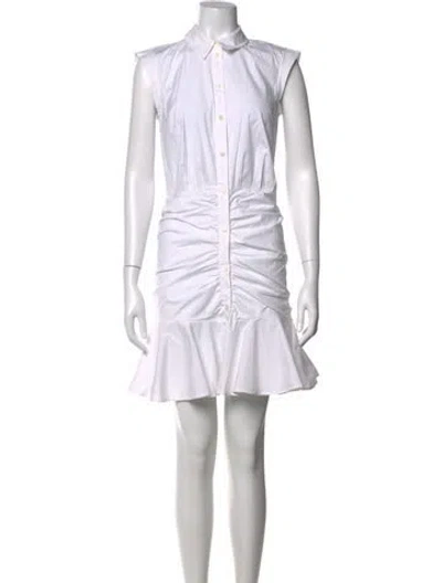 Pre-owned Veronica Beard Mini Dress In White