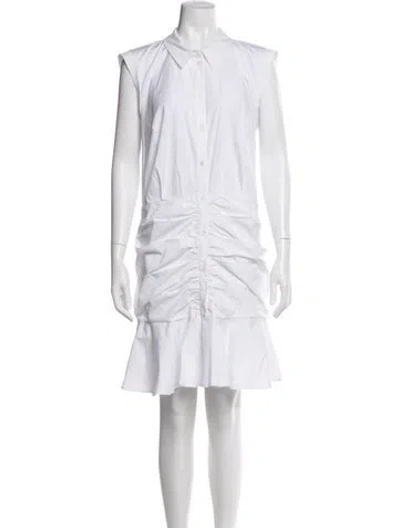 Pre-owned Veronica Beard Mini Dress In White