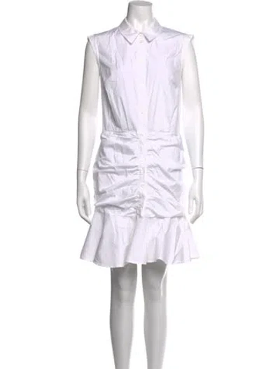 Pre-owned Veronica Beard Mini Dress In White