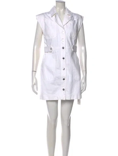 Pre-owned Veronica Beard Mini Dress In White