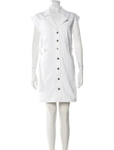 Pre-owned Veronica Beard Mini Dress In White