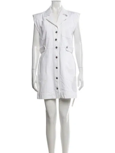 Pre-owned Veronica Beard Mini Dress In White